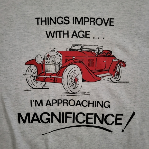 Vintage " Thing's Improve with age.." T-shirt - Picture 3 of 6
